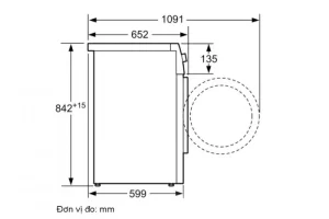MÁY SẤY BOSCH SERIE 4 WTB86201SG SẤY NGƯNG TỤ 8KG - 8 MÁY SẤY BOSCH SERIE 4 WTB86201SG SẤY NGƯNG TỤ 8KG - 7
