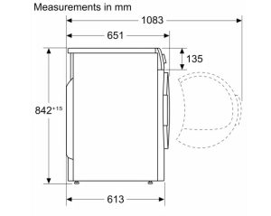 MÁY SẤY 8KG SERIES 4 BOSCH HMH WTH83008SG - 6 MÁY SẤY 8KG SERIES 4 BOSCH HMH WTH83008SG - 5