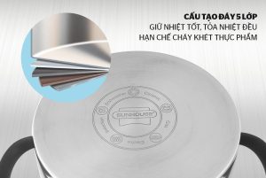 Nồi inox 5 đáy Sunhouse SHG24326 - 8 Nồi inox 5 đáy Sunhouse SHG24326 - 7