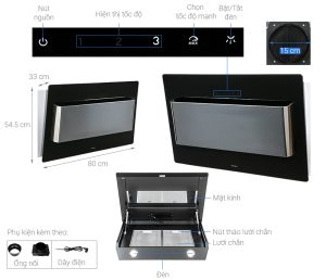 Máy Hút Mùi Gắn Tường Hafele HH-WVG80D 539.81.194