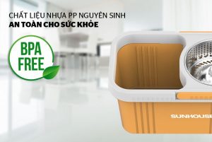 BỘ LAU NHÀ XOAY 360 ĐỘ SUNHOUSE KS-CL350PO - 22 BỘ LAU NHÀ XOAY 360 ĐỘ SUNHOUSE KS-CL350PO - 21