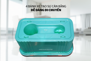 BỘ LAU NHÀ XOAY 360 ĐỘ SUNHOUSE KS-CL350PB - 16 BỘ LAU NHÀ XOAY 360 ĐỘ SUNHOUSE KS-CL350PB - 15