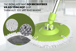 BỘ LAU NHÀ XOAY 360 ĐỘ SUNHOUSE THẾ HỆ MỚI KS-CL260PG - 15 BỘ LAU NHÀ XOAY 360 ĐỘ SUNHOUSE THẾ HỆ MỚI KS-CL260PG - 14