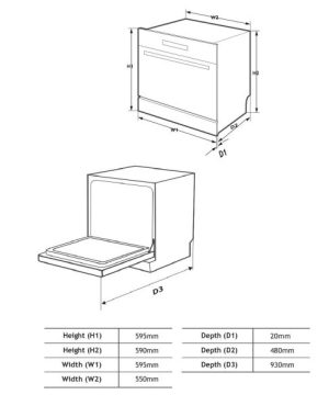 MÁY RỬA BÁT ARBER ABMRB08GD - 4 MÁY RỬA BÁT ARBER ABMRB08GD - 3