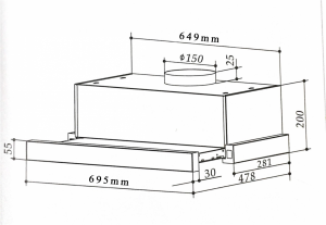 MÁY HÚT MÙI ARBER AB700KC - 4 MÁY HÚT MÙI ARBER AB700KC - 3