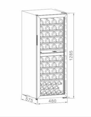 TỦ RƯỢU VANG LỚN ARBER ABTRV201L - 4 TỦ RƯỢU VANG LỚN ARBER ABTRV201L - 3