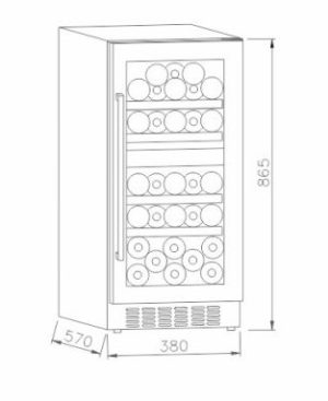 TỦ RƯỢU VANG ARBER ABTRV88L - 4 TỦ RƯỢU VANG ARBER ABTRV88L - 3