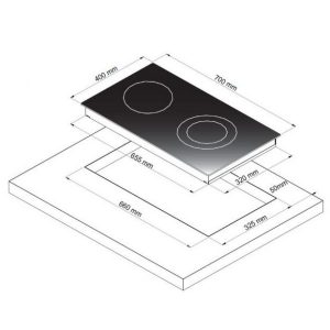 BẾP ĐIỆN 2 VÙNG NẤU DUDOFF CELADON F2B - 6