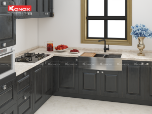 Apron sink KN8450DASiphon, thớt gỗ, roll mat KONOX - 15 Apron sink KN8450DASiphon, thớt gỗ, roll mat KONOX - 14