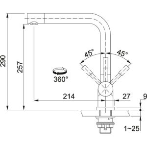 FRANKE | Vòi rửa chén CT 105S (115.0172.475) - 6