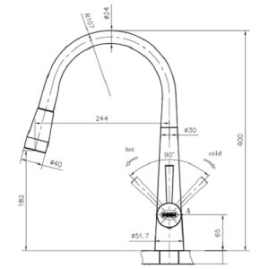 FRANKE | Vòi rửa chén CT 591C (115.0250.792) - 7 FRANKE | Vòi rửa chén CT 591C (115.0250.792) - 6