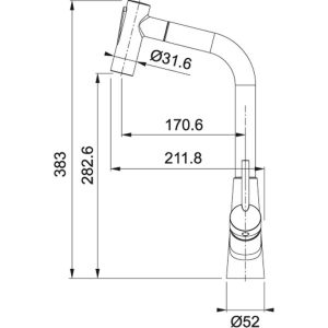 FRANKE | Vòi rửa chén CT 992C (115.0507.230) - 6