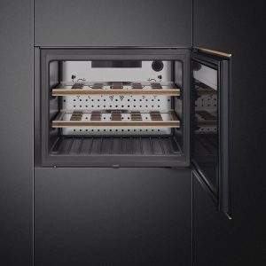 TỦ RƯỢU ÂM SMEG, MÀU ĐEN, 60CM, DOLCE STIL NOVO, MẶT KÍNH, VỊ TRÍ BẢN LỀ: BÊN PHẢI CVI618RWNR2 535.14.381 - 10