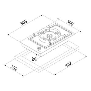 Bếp gas Dudoff Domino Ring - 7 Bếp gas Dudoff Domino Ring - 6
