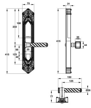 Khóa Điện Tử Hafele El10K 912.05.314 - 7