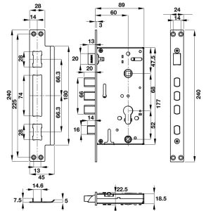 Khóa Điện Tử Hafele El10K 912.05.314 - 9