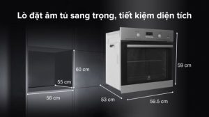 Lò nướng âm tủ ELECTROLUX EOB3434BOX 60cm SteamBake dung tích 72L NHẬP KHẨU Ý Electrolux EOB3434BOX - 17 Lò nướng âm tủ ELECTROLUX EOB3434BOX 60cm SteamBake dung tích 72L NHẬP KHẨU Ý Electrolux EOB3434BOX - 16