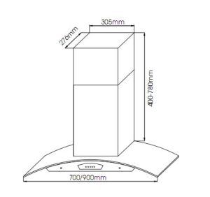 MÁY HÚT MÙI TOA KÍNH FANDI FD-6670/6690 - 7 MÁY HÚT MÙI TOA KÍNH FANDI FD-6670/6690 - 6