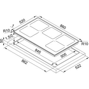 FRANKE | Bếp từ FHFS 865 1I 2FLEX ST CH (108.0373.669) - 10 FRANKE | Bếp từ FHFS 865 1I 2FLEX ST CH (108.0373.669) - 9