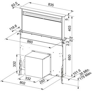 FRANKE | Máy hút mùi FS DW 866 BK (110.0377.354) - 12