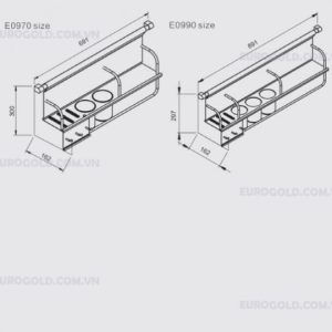 Giá treo đa năng Eurogold E0990 - 6