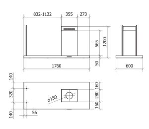 Máy hút mùi Dudoff đảo kết hợp trang trí Elea Isola 176SSL - 7 Máy hút mùi Dudoff đảo kết hợp trang trí Elea Isola 176SSL - 6