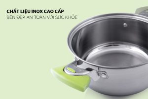 BỘ NỒI INOX 3 ĐÁY SUNHOUSE SH336 - 10