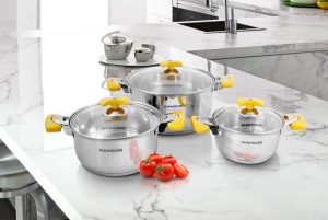 BỘ NỒI INOX 5 ĐÁY SUNHOUSE SH787 - 13 BỘ NỒI INOX 5 ĐÁY SUNHOUSE SH787 - 12