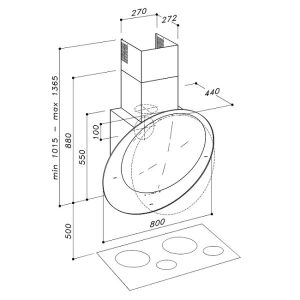 MÁY HÚT MÙI ÁP TƯỜNG BÁN THỦ CÔNG DUDOFF IRIS BC - 7 MÁY HÚT MÙI ÁP TƯỜNG BÁN THỦ CÔNG DUDOFF IRIS BC - 6