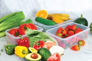 Bộ 3 hộp bảo quản thực phẩm ngăn mát BioZone Space Saving KB-CO3P02 - 9