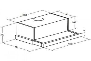 Máy Hút Mùi Âm Tủ KAFF KF-TL900 - 23