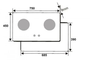 Bếp gas âm Hồng Ngoại Canzy CZ 68H - 3 Bếp gas âm Hồng Ngoại Canzy CZ 68H