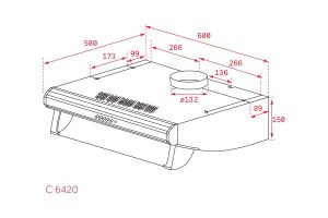 Máy Hút Mùi Âm tủ Teka C 6420 |40465530 nhập khẩu BỒ ĐÀO NHA - 3