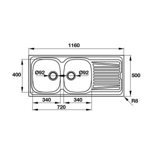 CHẬU RỬA BÁT HAFELE ROSE II 565.86.391 - 4 CHẬU RỬA BÁT HAFELE ROSE II 565.86.391 - 3