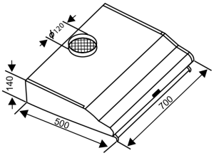 MÁY HÚT MÙI SEVILLA SV-270 BLACK - 3