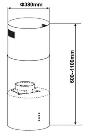 Máy Hút Mùi Độc Lập Canzy CZ 7038GB