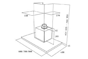 MÁY HÚT MÙI ÁP TƯỜNG TEKA DSJ 750 40484831 TÂY BAN NHA - 1 TEKA DSJ 750 40484831