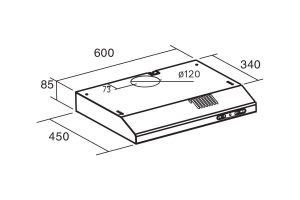 Máy hút mùi âm tủ Cata LF-2060 X - 3