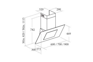 Máy Hút Mùi Cata THALASSA 700 XGWH/D - 3
