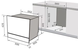 MÁY RỬA BÁT LATINO ESB08LT - 1 LATINO ESB08LT