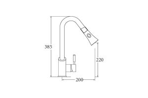Vòi rửa Cata CDA - 3