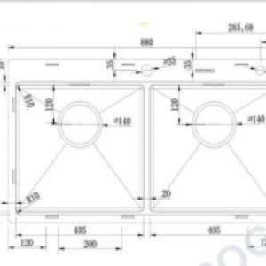 CHẬU RỬA BÁT EUROGOLD EUS88850 - 10 CHẬU RỬA BÁT EUROGOLD EUS88850 - 9