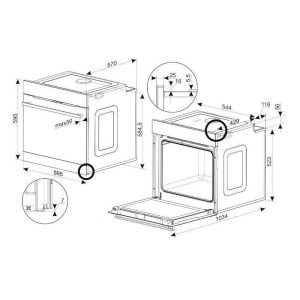 LÒ NƯỚNG ÂM TỦ FAGOR T-CLASS 8H-115BMsSmA - 1 FAGOR T-CLASS 8H-115BMsSmA