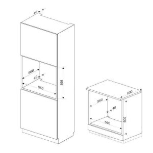 LÒ NƯỚNG ÂM TỦ FAGOR T-CLASS 8H-115BMSXA - 2 FAGOR T-CLASS 8H-115BMSXA