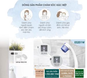 Lọc nước vòi sen tắm Cleansui ES201W - 11 Lọc nước vòi sen tắm Cleansui ES201W - 10