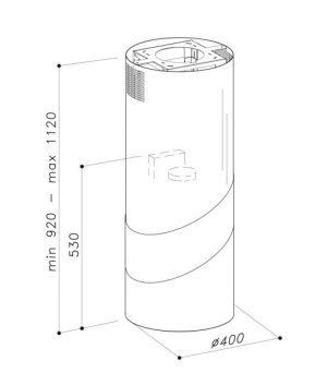Máy hút mùi đảo Franke CYLIN B - 6