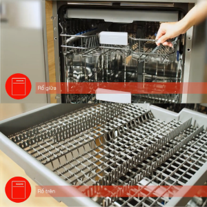 MÁY RỬA CHÉN ÂM BÁN PHẦN FAGOR 3LVF-62BSI - 2 FAGOR 3LVF-62BSI