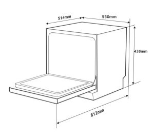 MÁY RỬA BÁT ARBER ABMRB06 - 12 MÁY RỬA BÁT ARBER ABMRB06 - 11