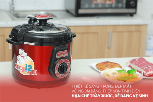 Nồi Áp Suất Điện Đa Năng Sunhouse DNDSHD1552 - 5L (Đỏ Đen) - 7