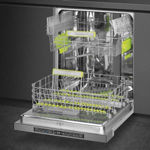 MÁY RỬA CHÉN ÂM BÁN PHẦN SMEG, THÉP KHÔNG GỈ, 13 BỘ ĐỒ ĂN, 60 CM PL3326TX 536.24.493 - 26